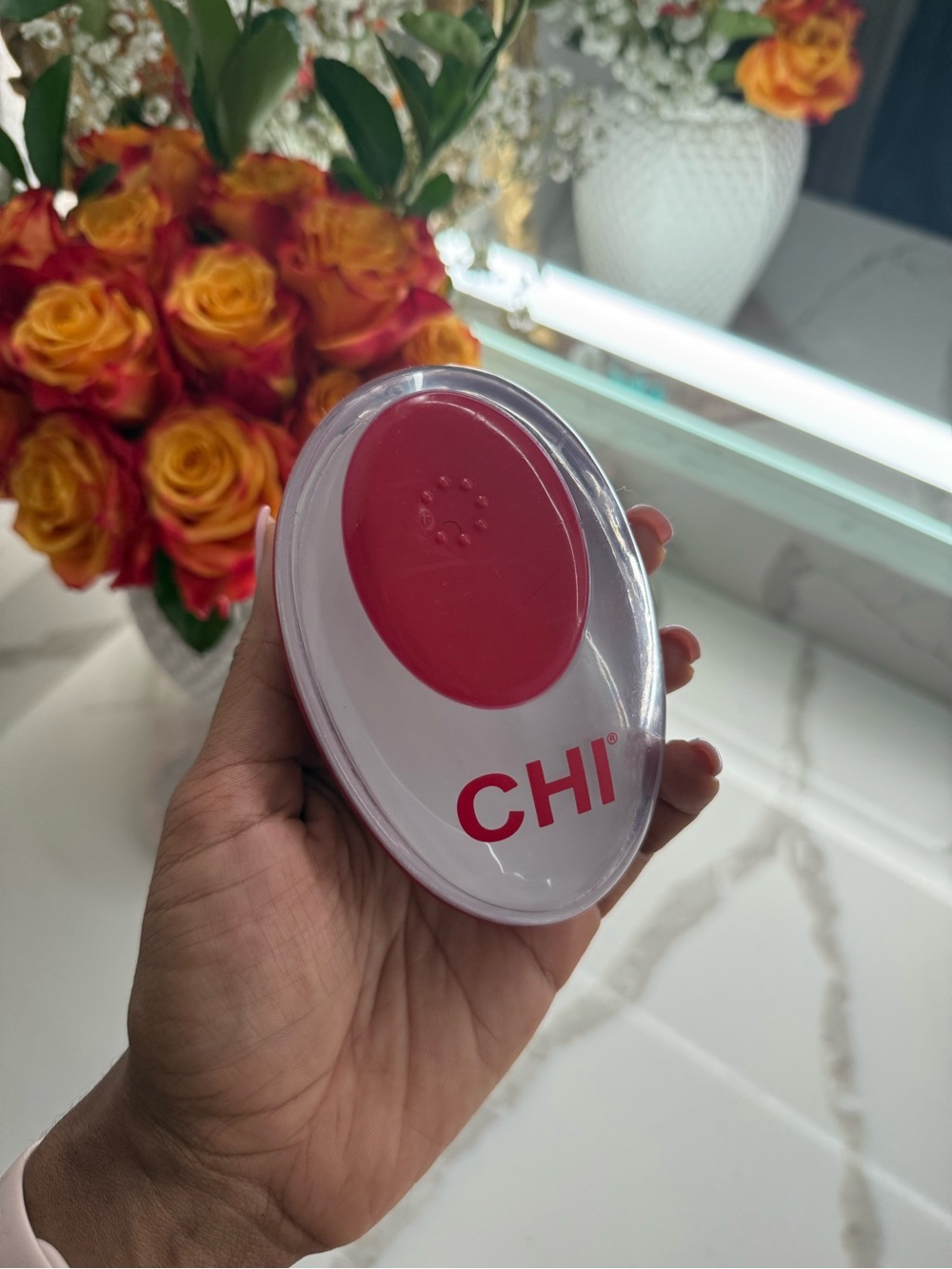 CHI Soap Dispensing Pet Grooming Brush — Gentle Detangling for Dogs